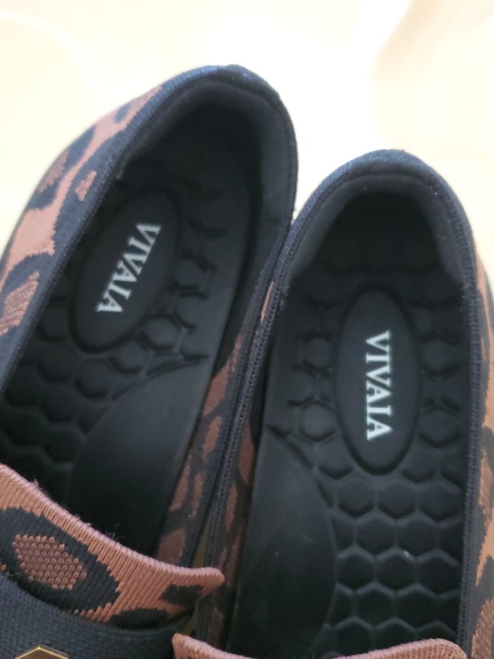 Vivaia Francesca Round-Toe Platform Chunky Heel Loafers Leopard Size 37.5 US 7 - Picture 8 of 14